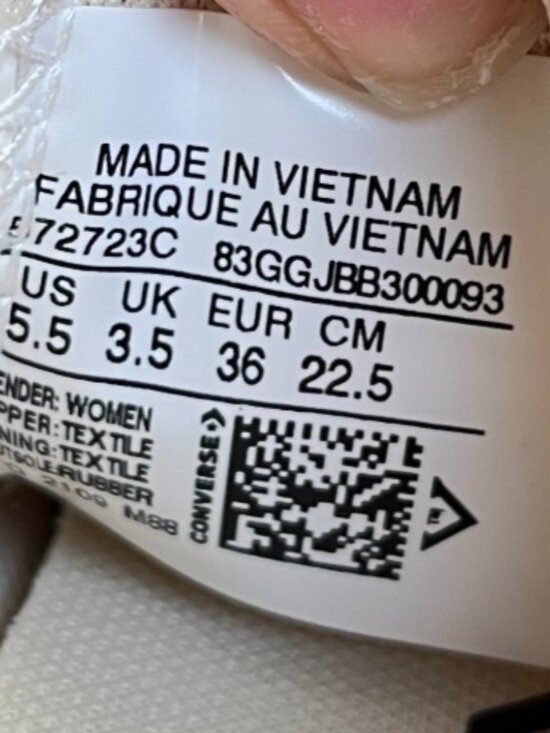 Converse Chuck Taylor All Star Move Low Womens Size 5.5 Athletic Shoes Sneakers - Picture 9 of 10